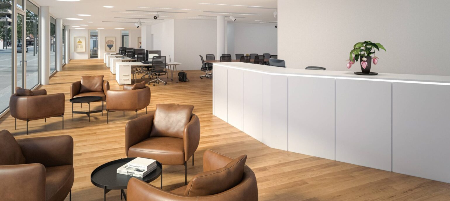 Gewerbe 2 Büro Empfang